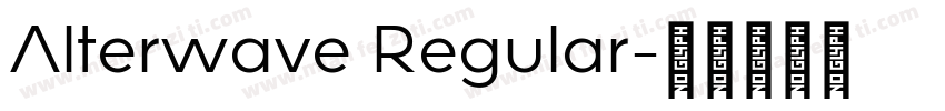 Alterwave Regular字体转换